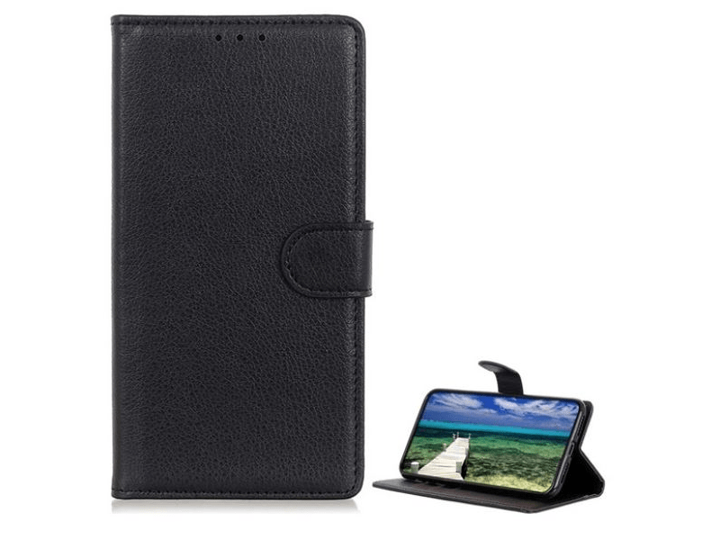 Gigapack GP-150702 Samsung Galaxy A05s bőr hatású flip tok, fekete