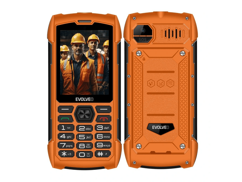 Evolveo StrongPhone H1 Mobiltelefon, narancs (SGM SGP-H1-OR)