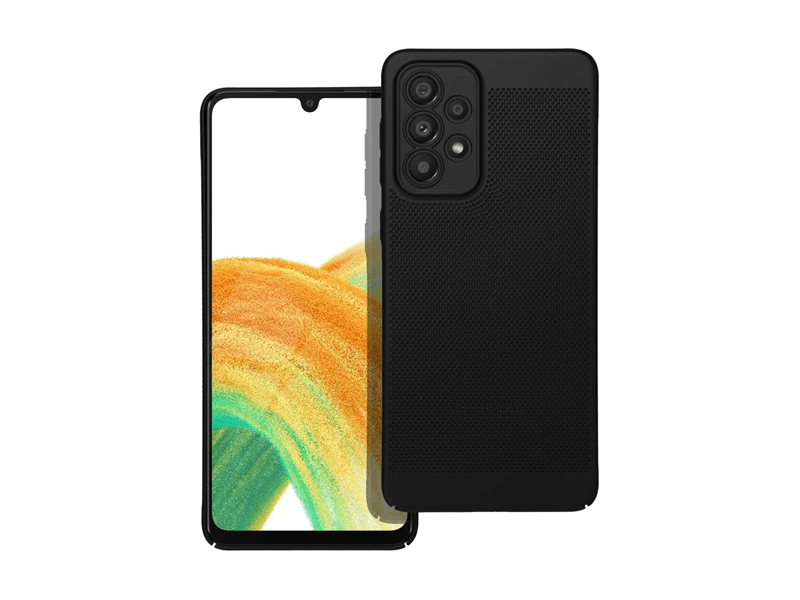 Gigapack Samsung Galaxy A33 5G Műanyag telefonvédő tok, fekete (GP-142557)