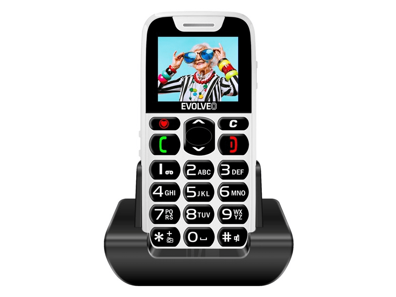 Evolveo EasyPhone EP501 Mobiltelefon, Fehér (EP-501-WH)