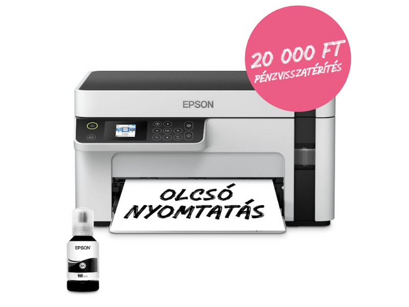 Epson M2120 mono MFP, WiFi, 5000 oldal tintával