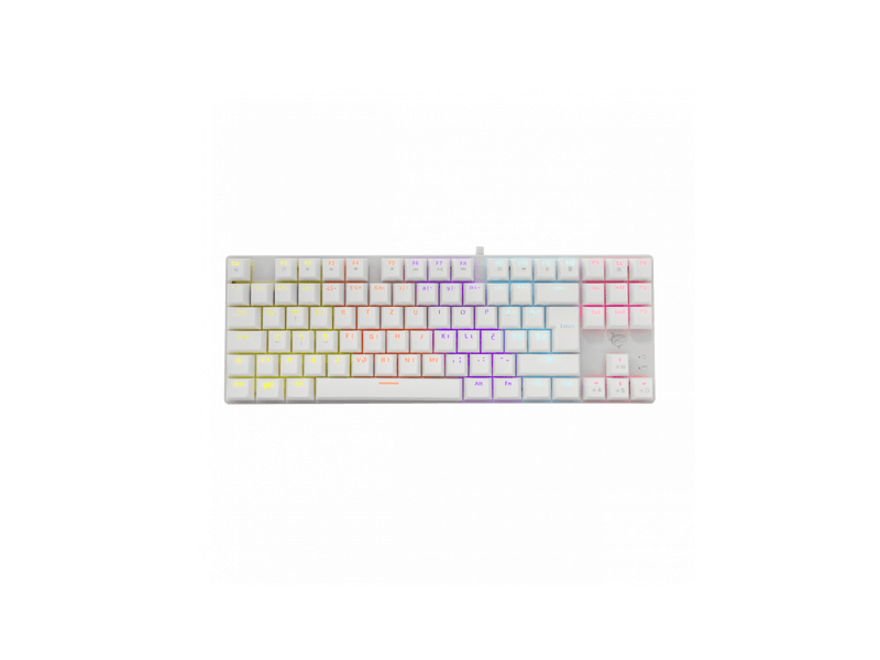 White Shark Commandos gamer billentyűzet, fehér