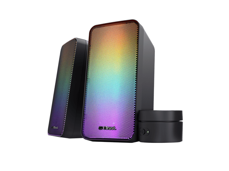 Trust 24587 GXT 611 Wezz 2.0 hangszórószett RGB megvilágítással - fekete