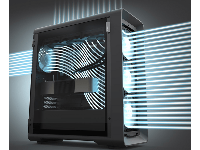 FSP Ultra CUT593P Számítógépház, fekete