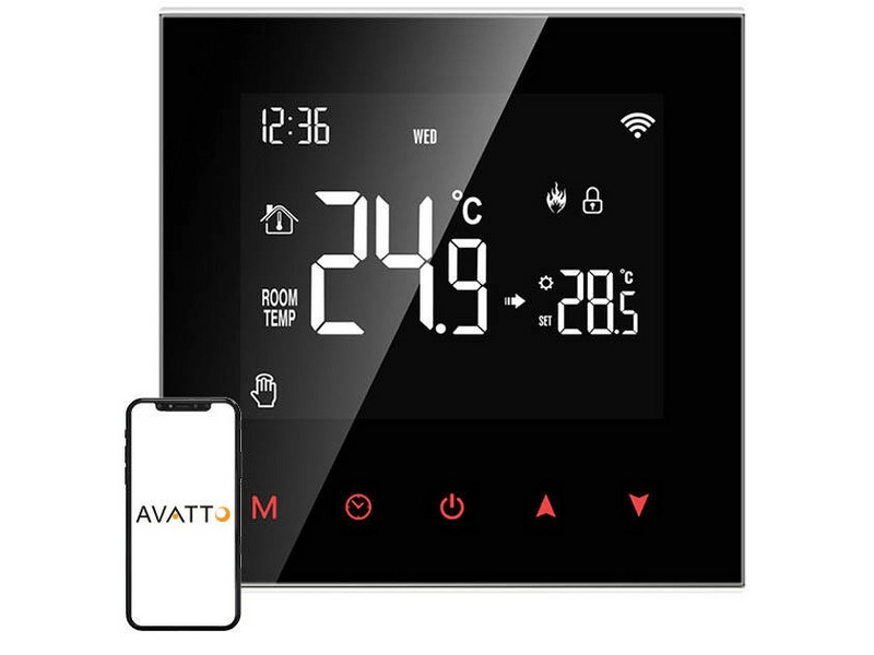 Avatto WT100 3A WiFi Tuya Intelligens kazán fűtés termosztát