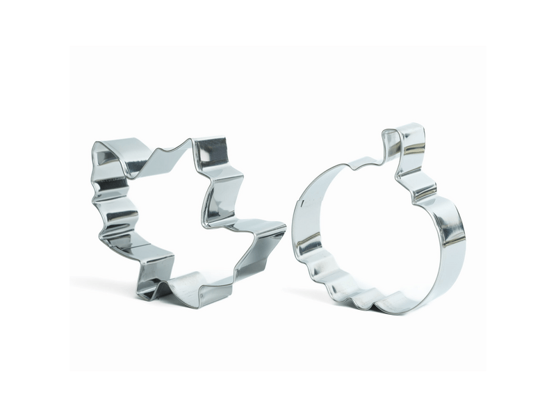 Family 59037 Sütikiszúró szett, levél és tök, fém, 8 cm, 2 db