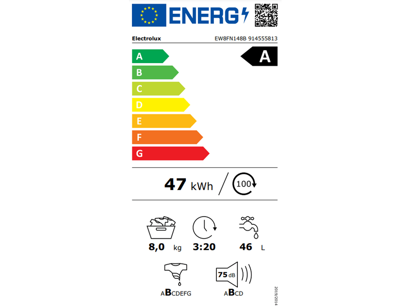 Electrolux EW8FN148B PerfectCare 800 Elöltöltős mosógép