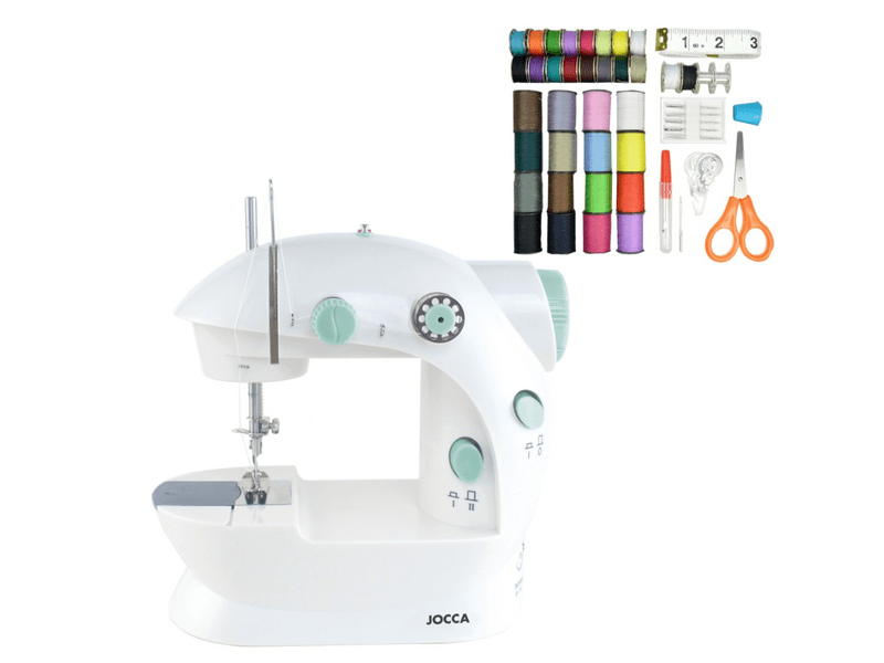 Jocca 6652 hordozható varrógép 48 db tartozékkal