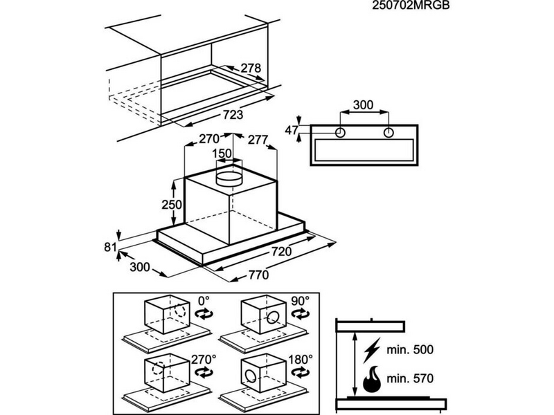 Electrolux LFG719R Rejtett páraelszívó