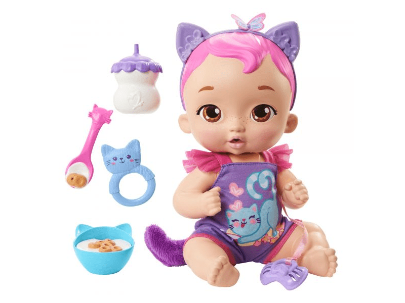 My Garden Baby: Édi-Bébi interaktív baba - Lila cica