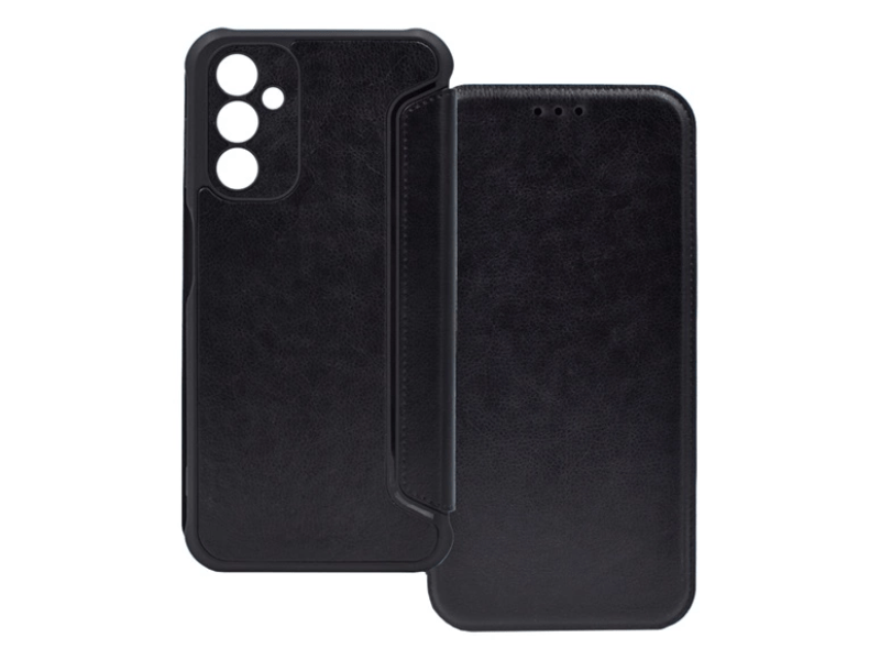 Gigapack Galaxy A25 5G Bőr hatású flip tok, fekete (GP-159785)