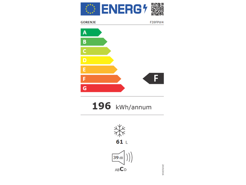 Gorenje F39FPW4 Fagyasztószekrény