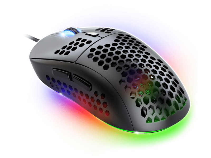 Spirit of Gamer S-PM4 RGB Gamer egér, fekete