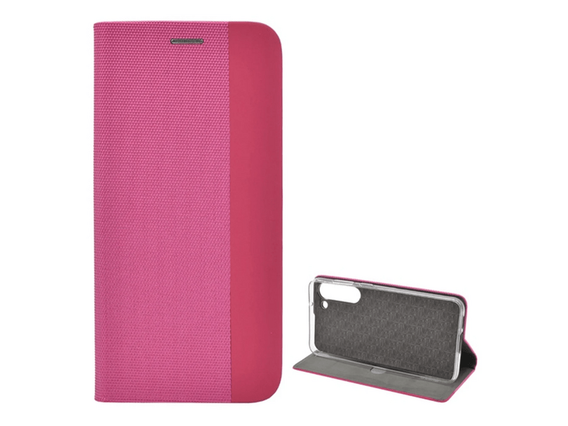 Gigapack Samsung Galaxy S23+ Bőr hatású flip tok, rózsaszín (GP-134960)