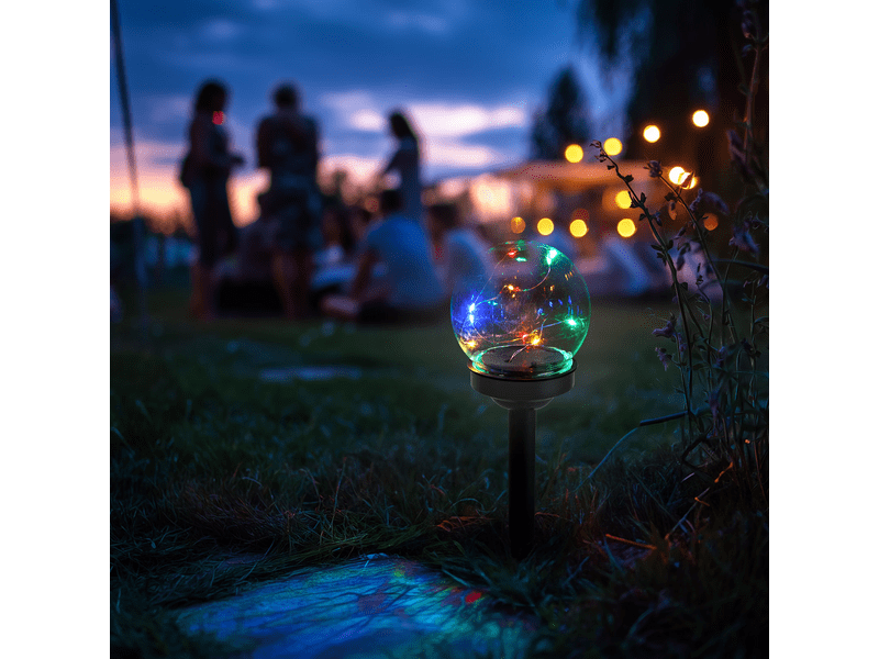 Garden of Eden 11709 Leszúrható szolár lámpa, gömb alakú