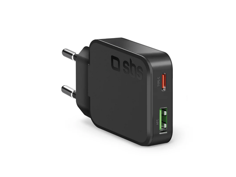 SBS UltraSlim 45W töltő, USB-A/USB-C (TETRGANUSBTC45SLIM)