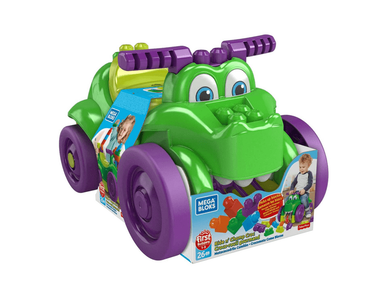 Mega Bloks kockagyűjtögető krokodil