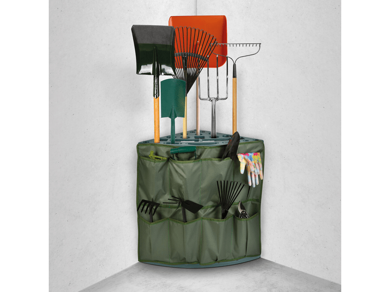 Garden of Eden Plastični kutni držač za vrtni alat - može se pričvrstiti na zid 11329