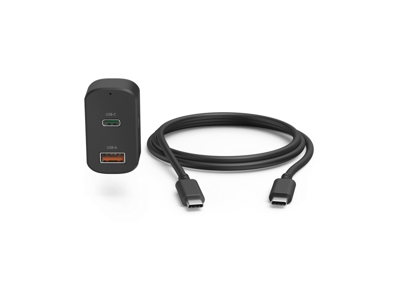 Hama 200018 USB+Type-C auto punjač