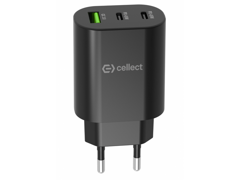 Cellect MTCB-PD45W-BK Hálózati gyorstöltő adapter 45W, Fekete