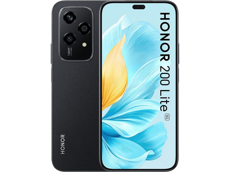 Honor 200 Lite 8/256GB pametni telefon, crni