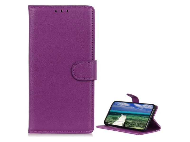 Gigapack Google Pixel 8a 5G Bőr hatású flip tok, lila (GP-157276)