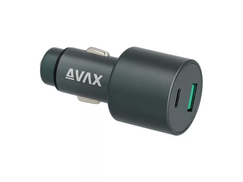 Avax CC663B CARLY+ 63W PD Autós töltő USB A+C