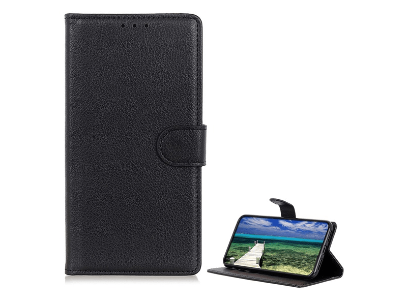 Gigapack Motorola Edge 40 Pro 5G Bőr hatású flip tok, fekete (GP-139596)