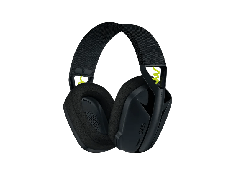 Logitech G435 Lightspeed Gamer headset, Fekete (981-001050)