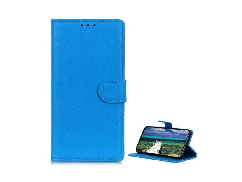 Gigapack Xiaomi 14 Bőr hatású flip tok, világoskék (GP-155549)