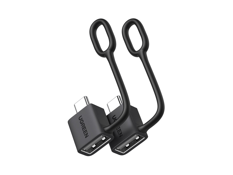 Ugreen 65560 Type-C - USB aljzat Adapter, fekete, 2db