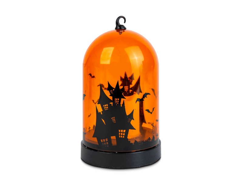 Halloween LED dekor narancs 8 x 12,5 cm