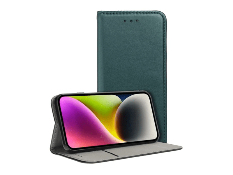 Gigapack Apple iPhone 15 Plus Flip tok, sötétzöld (GP-145034)