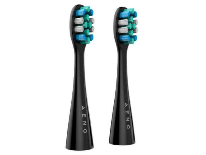 Aeno rezervna glava četkice za zube ADBTH1-2, 2 komada, crna