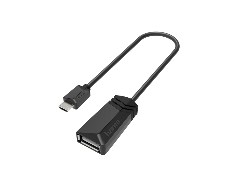 Hama 200308 USB - Micro-USB OTG Adapter, fekete