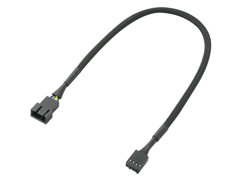 Akasa 4pin PWM apa-anya ventilátor hosszabbító kábel, 30cm (AK-CBFA01-30)