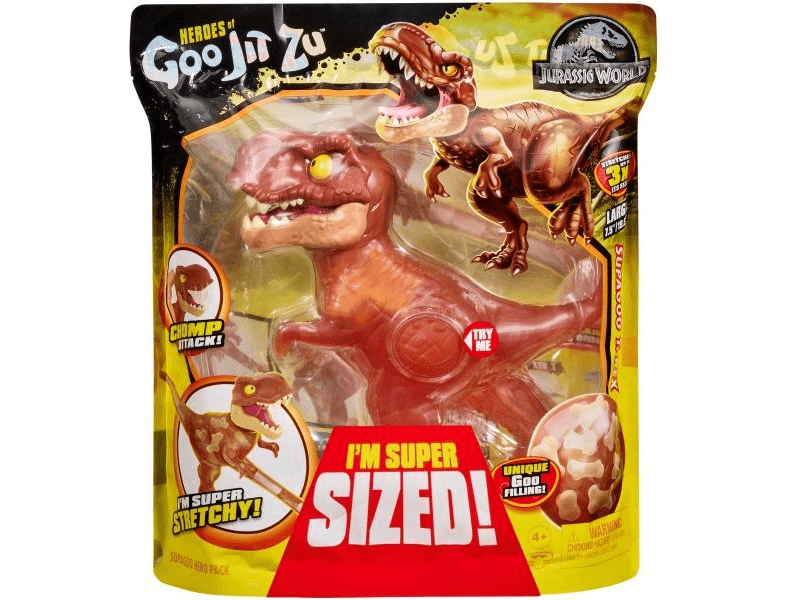 Goo Jit Zu: Jurassic World nyújtható akciófigura - SupaGoo dinó (MH 41307)