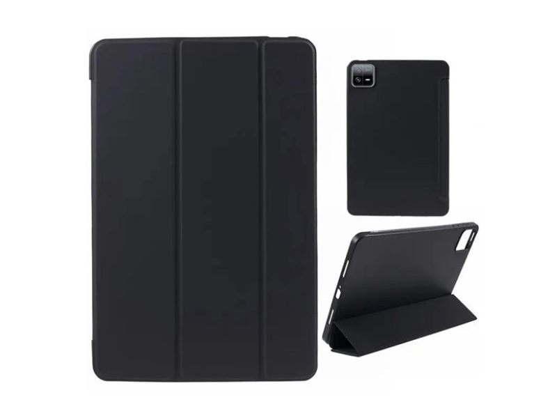 Gigapack GP-151958 Xiaomi Pad 6 Bőr hatású flip tok, fekete
