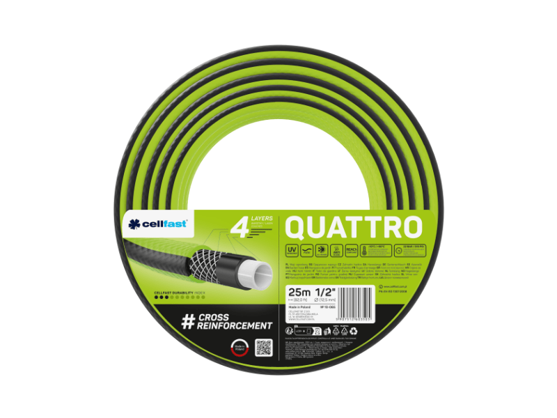Cellfast Quattro 4 rétegű locsolótömlő 1/2