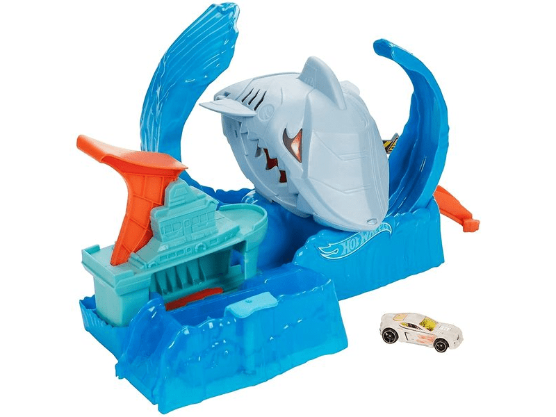 Hot Wheels: Őrjöngő robotcápa pályaszett (GJL12)