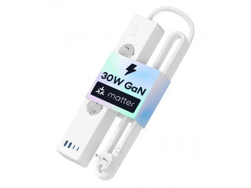 Meross Smart 30W gyorstöltős hosszabbító (MSP844SMA-EU)