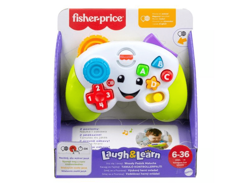 Fisher-Price: Kacagj és fejlődj! bébi kontroller (JFF19)