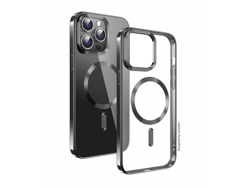 Swissten Clear Jelly MagStick Metallic iPhone 15 Plus maska (36500112)