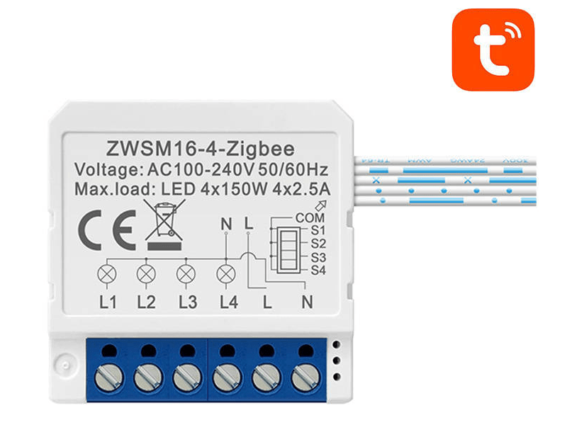 Avatto ZWSM16-W4 ZigBee TUYA intelligens aljzat kapcsoló