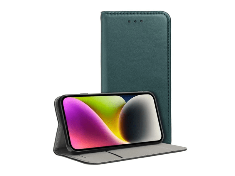 Gigapack Apple iPhone 15 Pro Max Flip tok, sötétzöld (GP-145032)