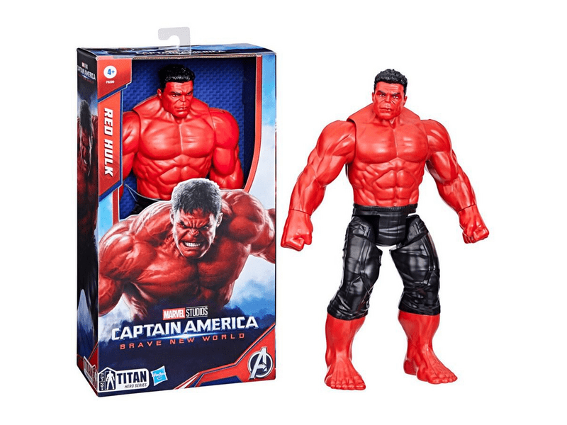 Marvel Deluxe Titan Hero - Vörös Hulk akciófigura (F9299)