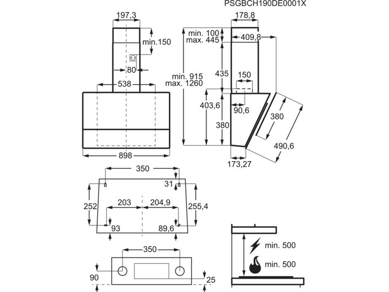 Electrolux LFV619Z Kürtős páraelszívó