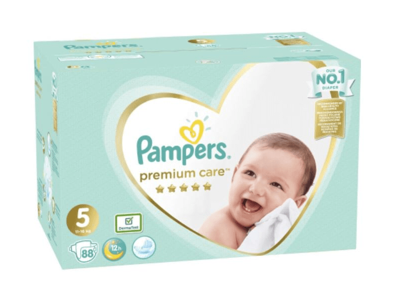 Pampers Premium Care Pelenka, 5-ös Méret ,11-16 kg, 88 db