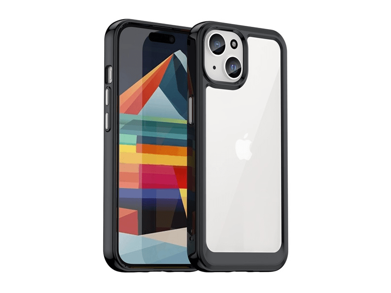 Gigapack Apple iPhone 15 Plus Szilikon telefonvédő tok, fekete (GP-146724)