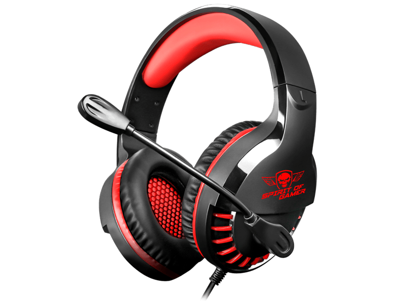 Spirit of Gamer PRO-H3 Gaming headset, piros